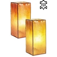 Marrakesch Orient & Mediterran Interior 2er SET Vintage Tischlampe
