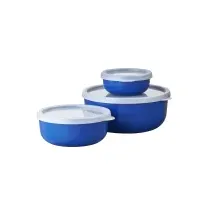 Mepal Lumina Vorratsdose, luftdicht, 3-teiliges Set 3-teilig 250, 750, 1500ml, Vorratsbehälter, Blau
