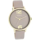 Oozoo Damen Armbanduhr Timepieces Analog Leder taupe braun D2UOC11342 - Grau