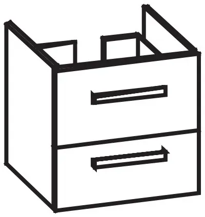Artiqua 414 Waschtischunterschrank für Finion 4164CB Sanremo Eiche quer NB, 414-WU2L-V175-7144-428 414-WU2L-V175-7144-428