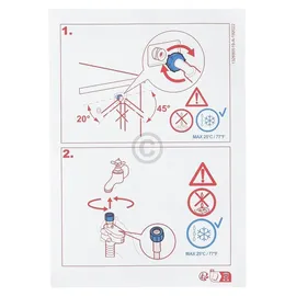AEG Electrolux Zulaufschlauch Aquastop 1,5m 25°C für Waschmaschine-140020904268 - Grau/Blau