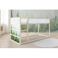 Unik nordic Möbelfolie IKEA Kura Bett­aufkleber Set - Tannenwald,