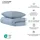 SCHIESSER Lennox Uni Hellblau 135 x 200 cm + 80 x 80 cm