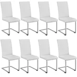 Tectake tectake® Schwingstuhl, gepolstert mit Kunstlederbezug, flaches Stahlgestell in C-Form, 41 x 52 x 99 cm