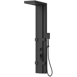 Badplaats Duschpaneel, Arden mit Mischbatterie Schwarz – Aluminium-du