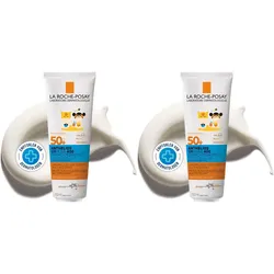 La Roche Posay Anthelios Sonnenmilch für Kinder LSF 50+: Effektiver Sonnenschutz mit Mexoryl 400 Filtertechnologie und Antioxidantien + Lipikar Baume Ap+M Körperbalsam Mini  Gratis
