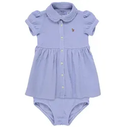 Polo Ralph Lauren  Kurze Kleider SOLID OXFORD-DRESSES-KNIT  in Blau, 12 Monate