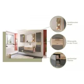 xonox.home Spiegel Mason Nox Oak Nachbildung/basaltfarbig