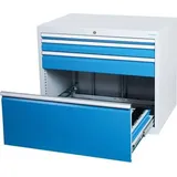 CNC-Schubladenschrank B1005xT735xH1019 mm RAL 7035/5012 4 Schubladen - Artikel: 7830305588