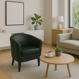 MCW Sessel O17 schwarz 0 x 0 x 0 cm mit Fußbodenschonern