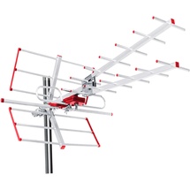 MacleanBrackets Maclean MCTV-855 Außenantenne TV Antenne Dachantenne DVB-T DVB-T2 Full HD max 100dBμV UHF/VHF LTE Filter (Passive)