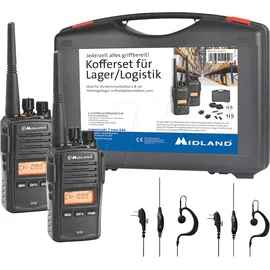 Midland G18 Pro NC 2er Koffer C1145.S5 PMR-Funkgerät 2er Set