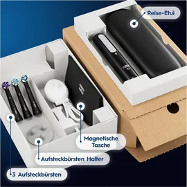 Oral-B iO Series 4 Matt Black + Reiseetui + Aufsteckbürsten 3 St.