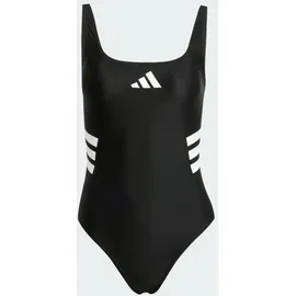 adidas 3-Streifen U-back Badeanzug Black / White 32    