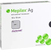 EurimPharm Arzneimittel GmbH MEPILEX Ag Schaumverband 10x10 cm steril