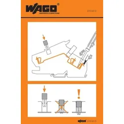 Wago 210-413 Handhabungsaufkleber 210413 - 500 Stück