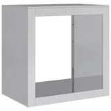 vidaXL Brennholzregal Verzinkter Stahl 60 x 40 x 60 cm grau