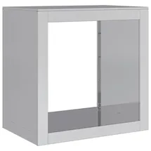 vidaXL Brennholzregal Verzinkter Stahl 60 x 40 x 60 cm grau