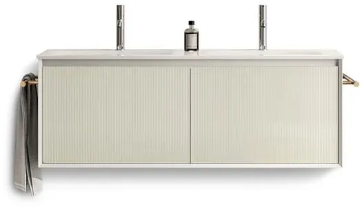 Sormani Waschtischkombination Como Glas Beige Creme