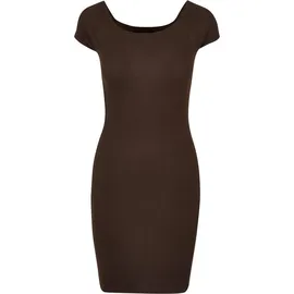 URBAN CLASSICS Shirtkleid Braun L