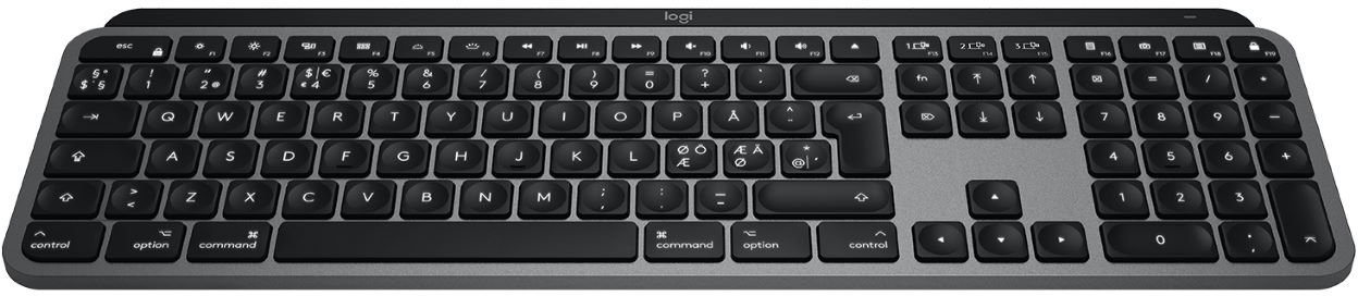 Logitech MX Keys für Mac Space Grau Deutsch Kabellos