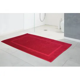 Dyckhoff Badematte DYCKHOFF "Kristall" Gr. 20, rot, H:2mm, Baumwolle, Badematten, Badematte, 2er Set Hotelmatte