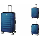 Hoffmanns Hoffmanns Kofferset 3-teilig - XXL 76x52x30cm - Travelstar Blau - Blau