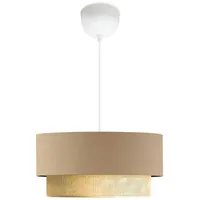 Lux.pro Hängeleuchte Loughborough E27 Beige / Gelb [ ]