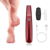 Elektrischer Hornhautentferner für die Füße, Neuest Hornhautentferner Elektrisch, Elektrischer-hornhautentferner Pediküre Set, Fußschärfer für Tote, Harten, Rissige Haut (Rot)