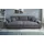 bobb Big-Sofa Webstoff 3-Sitzer Grau