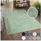 Carpet City Hochflor-Teppich City Shaggy, rechteckig, Höhe: 30 mm, Auch als Läufer, Langflor, Uni, Shaggy, flauschig-weich grün 60 cm x 110 cm x 30 mm