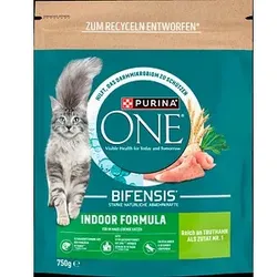 PURINA ONE® Katzen-Trockenfutter BIFENSIS® INDOOR FORMULA Truthahn 750,0 g