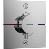 HANSGROHE ShowerSelect Comfort E Thermostat Unterputz für 2 Verbraucher, mit Sicherungskombination EN 1717, Chrom