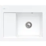 Villeroy & Boch Subway 45 Compact rechts stone white + Handbetätigung + Lochbohrung 1