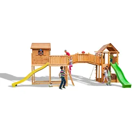 fungoo Spielturm Maxi Set Sized Plaza Gelb/Grün