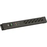 Bachmann Steckdosenleiste 2 m Schwarz 6 St.