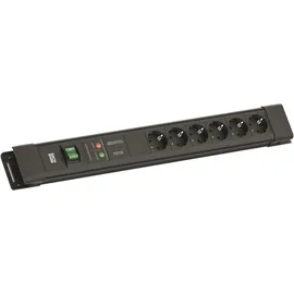 Bachmann Steckdosenleiste 2 m Schwarz 6 St.