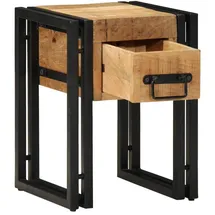 vidaXL Beistelltisch Braun Mangoholz 30 x 30 x 40 cm