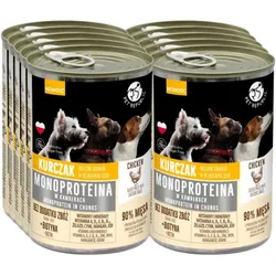 PetRepublic Huhn Monoprotein Futter für Hunde, Stücke in Sauce 10x400g