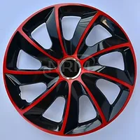 Radzierblende STIG EXTRA schwarz/rot 14 Zoll 4er Set