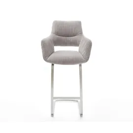 DeLife Barstuhl Yago-Flex 60 x 110 x 58 cm Silbergrau