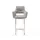 DeLife Barstuhl Yago-Flex 60 x 110 x 58 cm Silbergrau