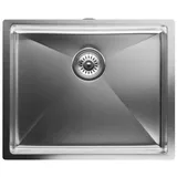 Klarstein Edelstahl-spulbecken 55x45 Cm - Mit Uberlauf & Sieb, Perfekte Erganzung Fur Deine Kuche - Küchen-wasserhahn, Spulbecken-organizer Kompatibel, Aus Robusten Materialien