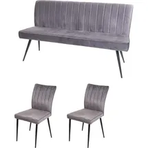 MCW Esszimmer-Set Grau 3er-Set