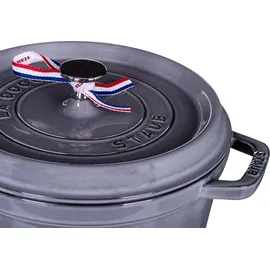 Staub Cocotte 24 cm rund graphitgrau