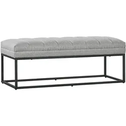 HOMCOM Sitzbank Leinen-Gewebe (100% Polyester), Schaumstoff, Stahl