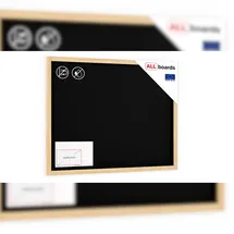 ALLboards Kreidetafel mit naturlackierten Holzrahmen 120x90cm