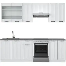 Vicco Küchenzeile Fame-Line 240 cm Weiß