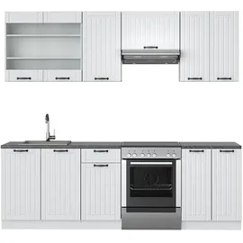 Vicco Küchenzeile Fame-Line 240 cm Weiß