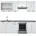 Vicco Küchenzeile Fame-Line 240 cm Weiß